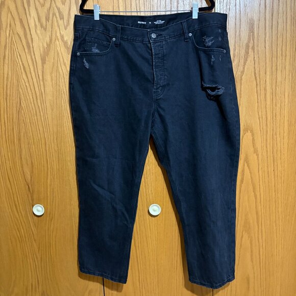 Old Navy 18 High-Waisted Slouchy Straight Jeans - Picture 2 of 7